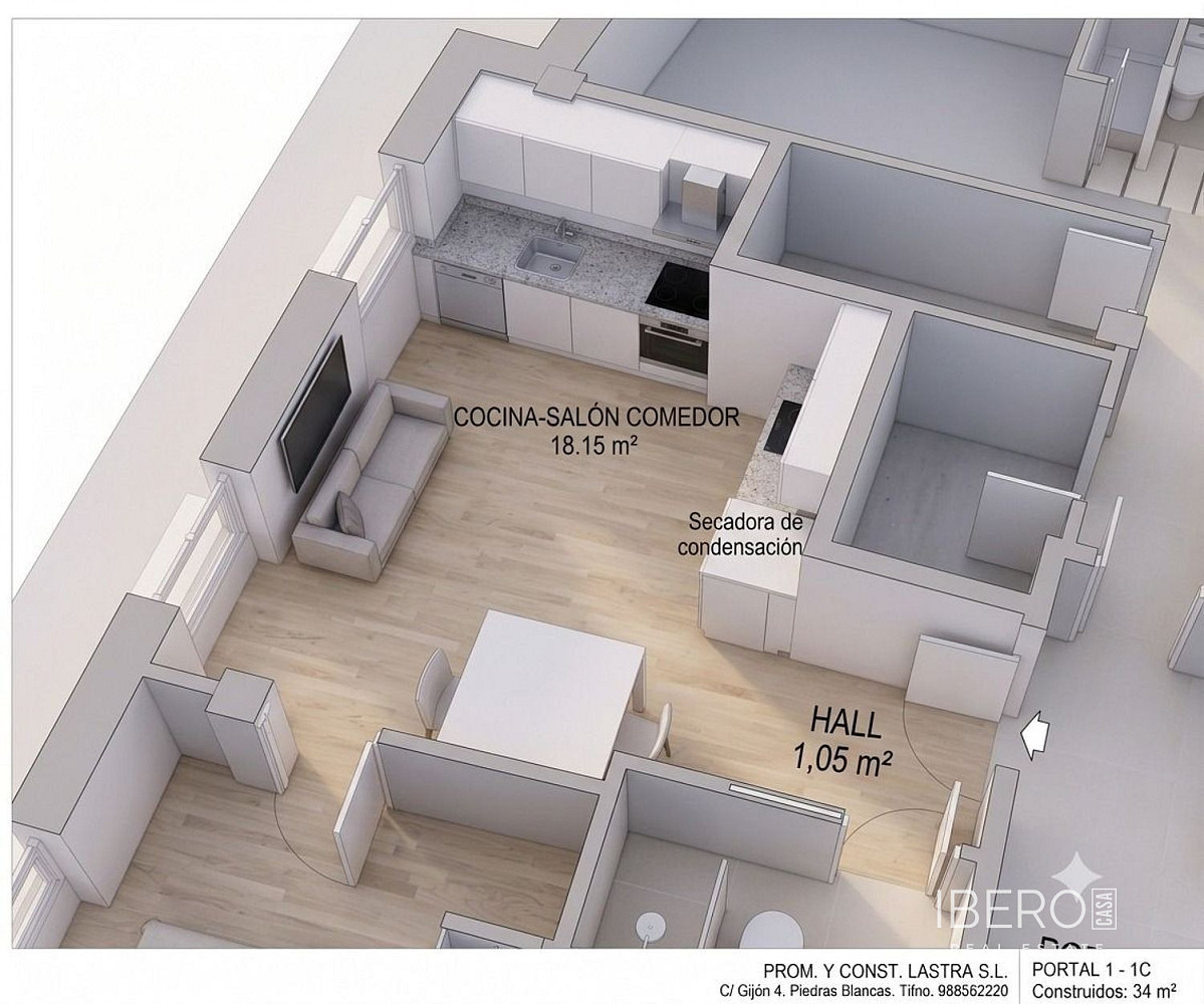 Piso 2+kk – Avilés, Sabugo - Vista 3