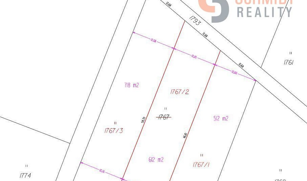 Prodej pozemku 1 843 m², Bulhary – náhled fotky 2