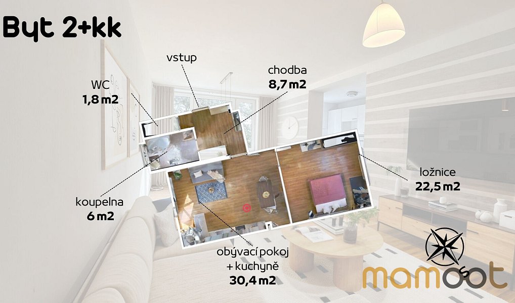 Pronájem bytu 2+kk 70 m², Čelákovice – náhled fotky 14