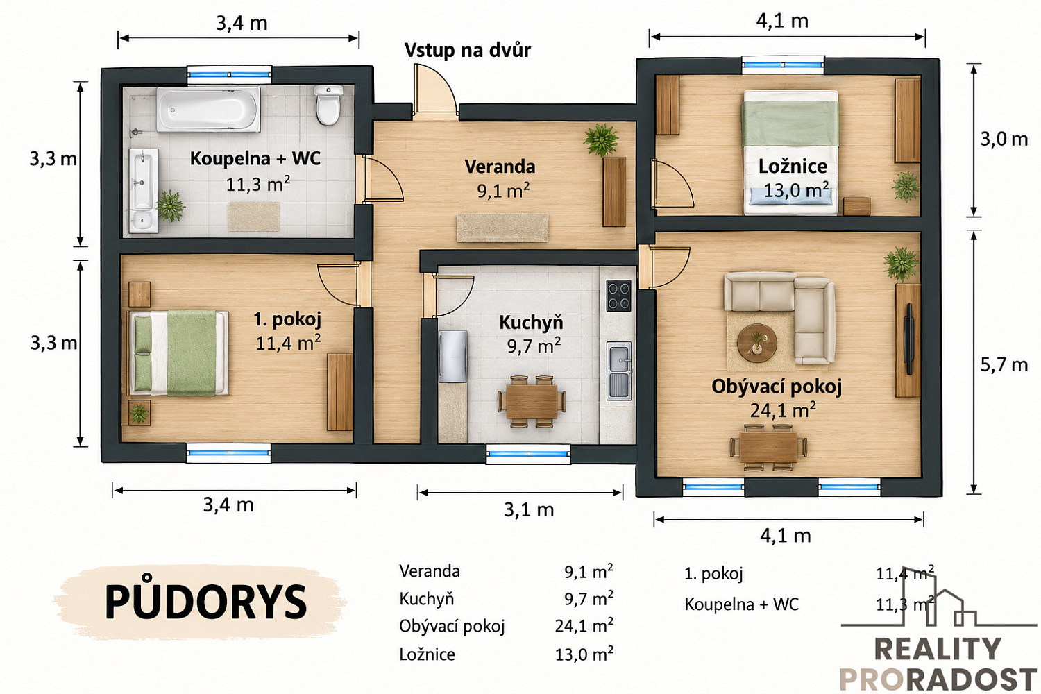 Prodej domu 85 m² s pozemkem 314 m² – fotografie 2