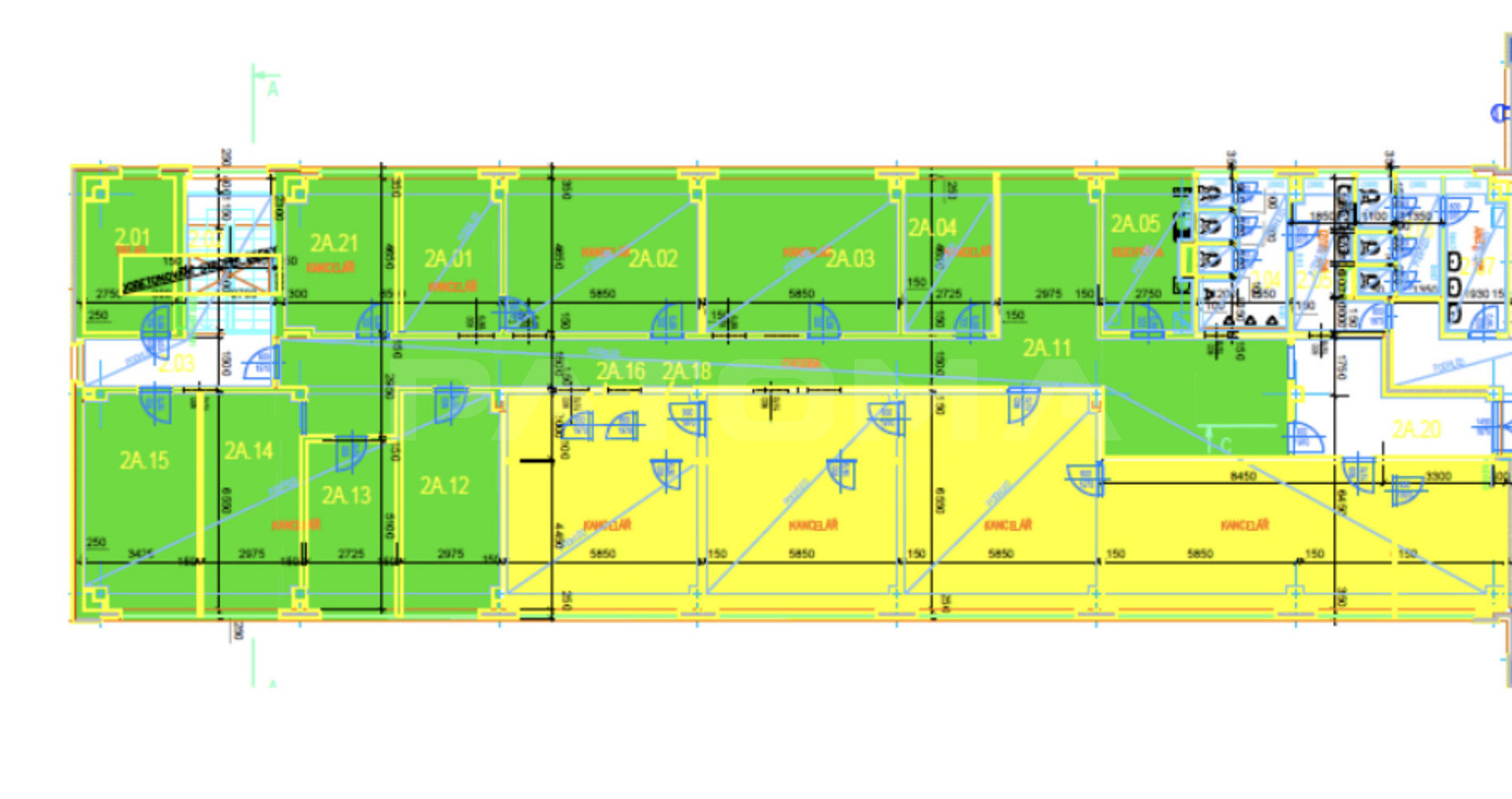Pronájem kanceláře 309 m² – fotografie 3