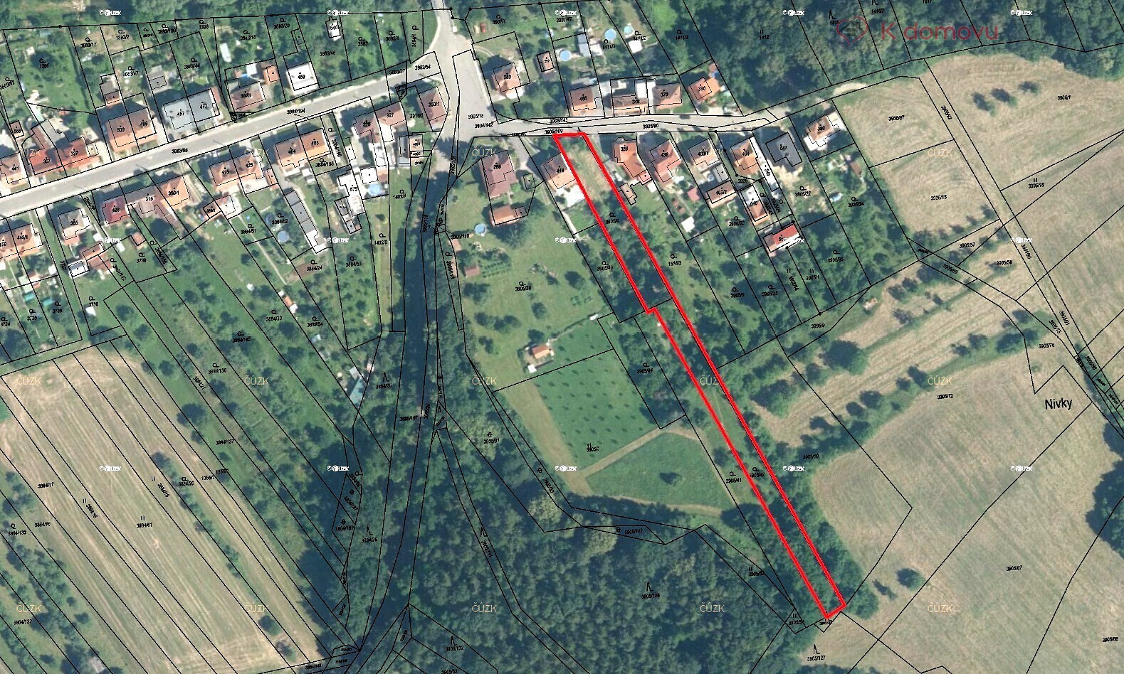 Prodej stavebního pozemku 2 619 m² – fotografie 2