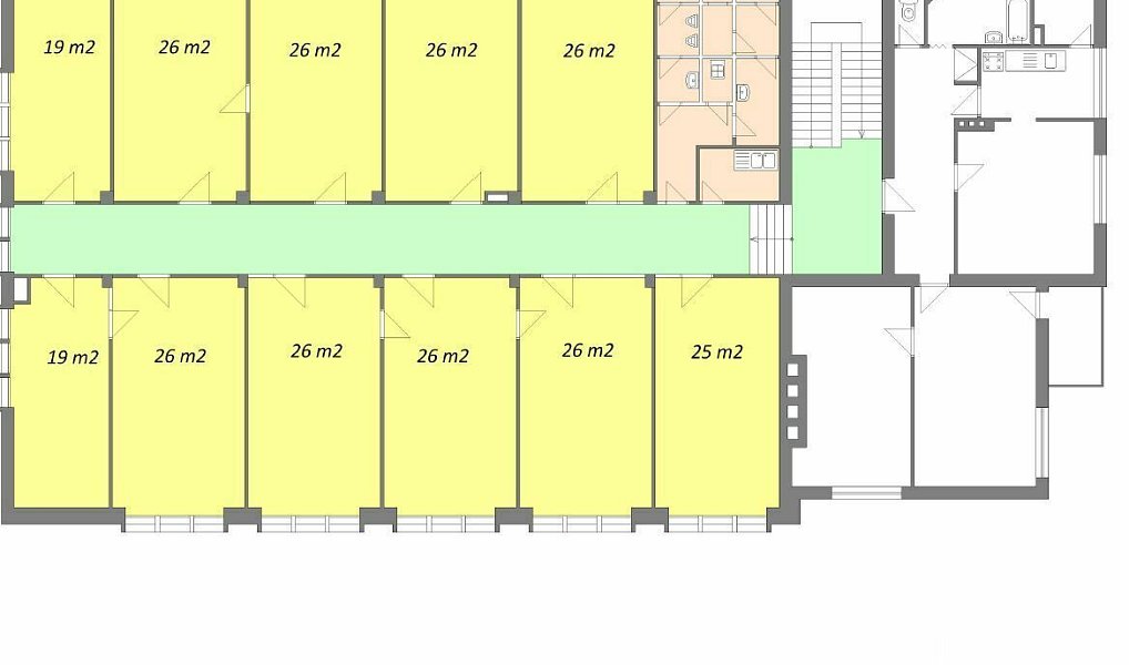 Pronájem kanceláře 347 m², Praha – náhled fotky 3