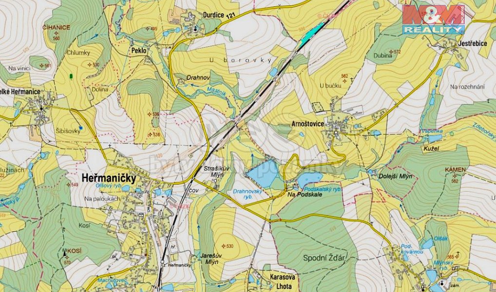 Prodej louky 9 138 m², Heřmaničky – náhled fotky 5