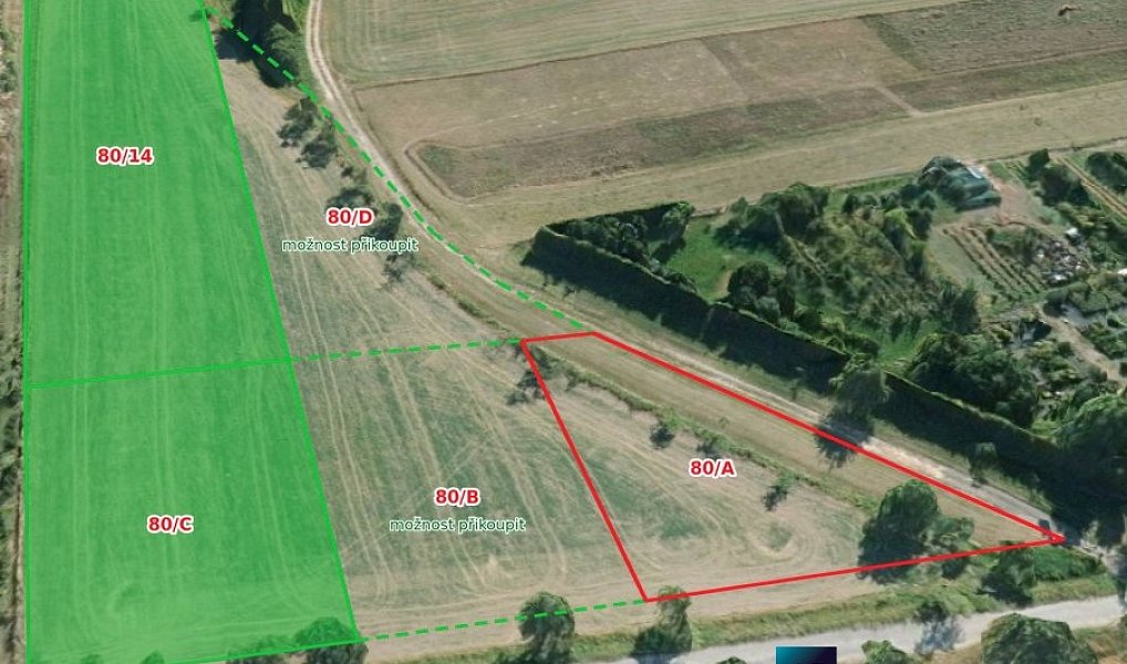 Prodej stavebního pozemku 5 584 m², Kobylnice – náhled fotky 3