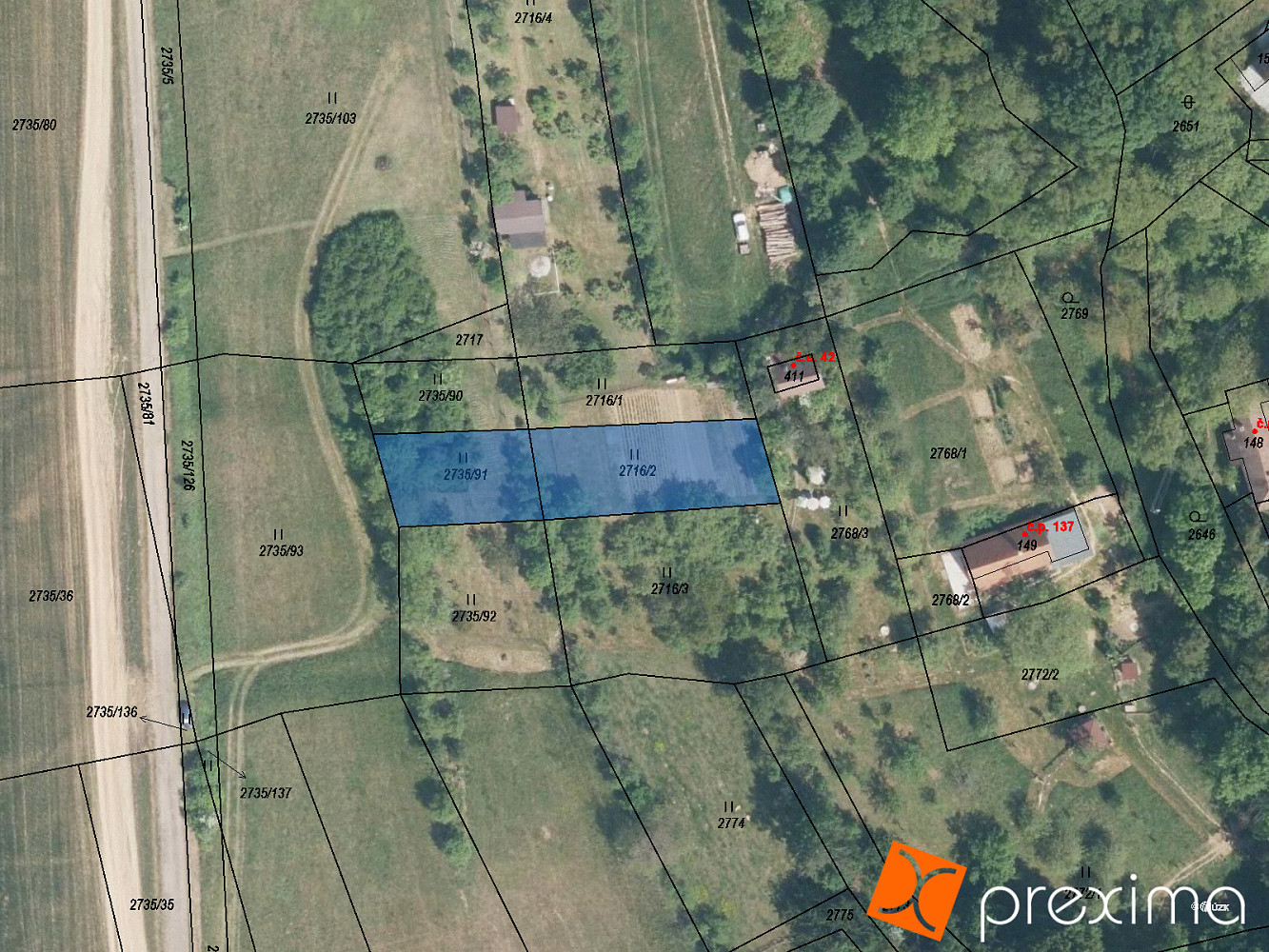 Prodej pole 410 m²
