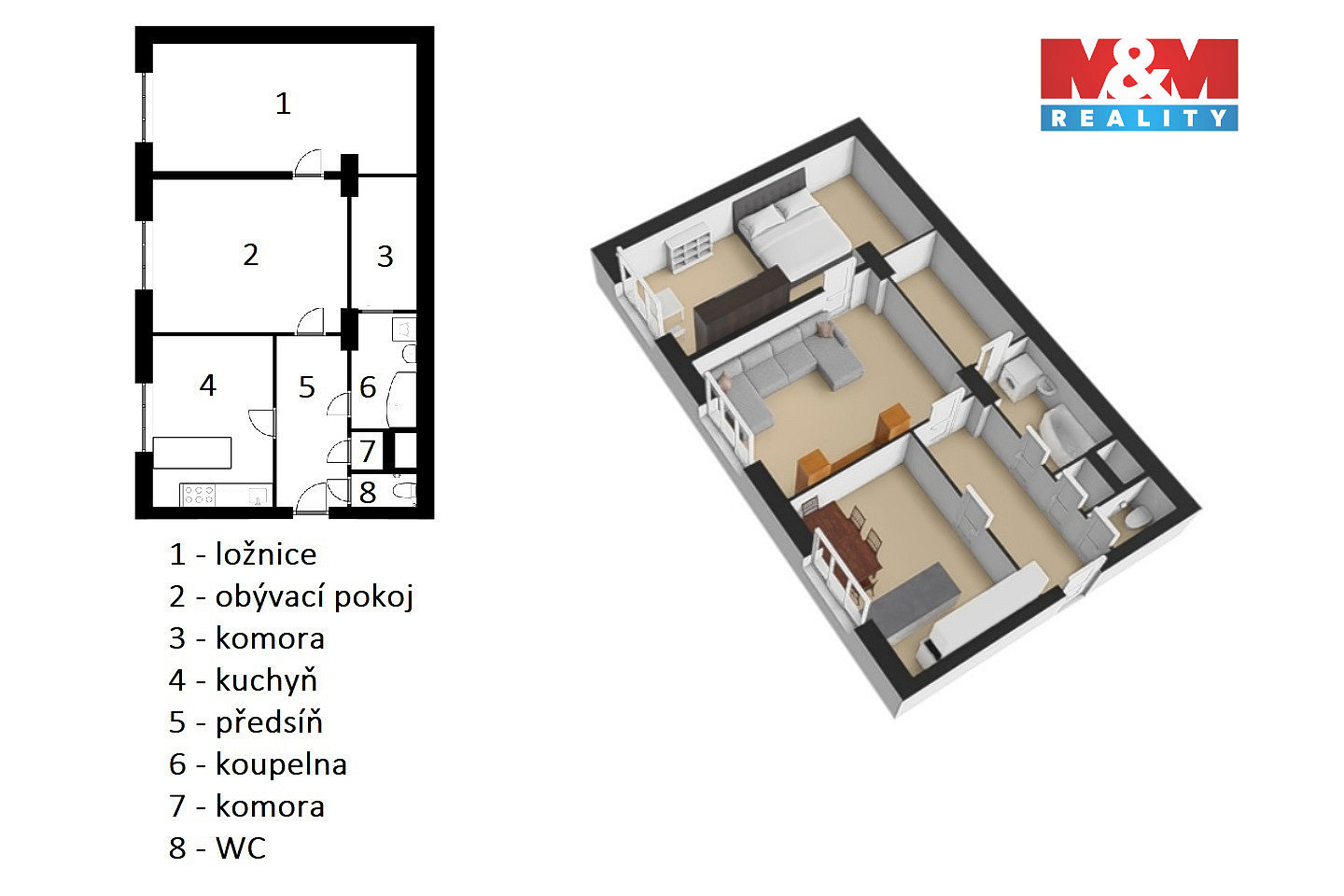 Pronájem bytu 2+1 54 m² — photo 5