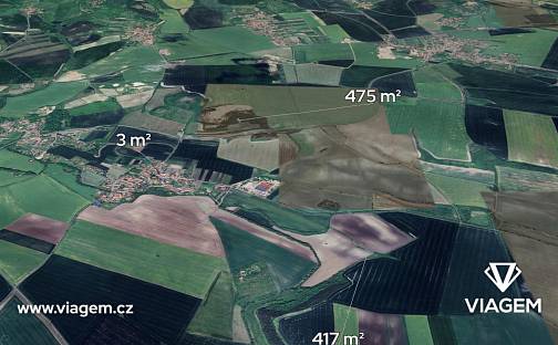 Prodej zahrady 895 m², Děčany, okres Litoměřice