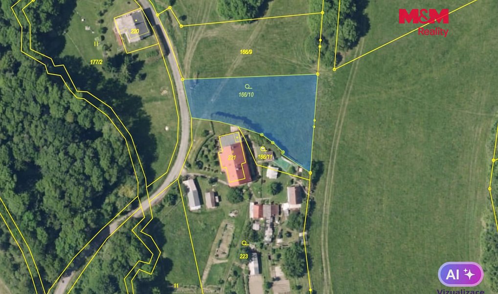 Prodej zahrady 1 156 m², Chřibská – náhled fotky 2