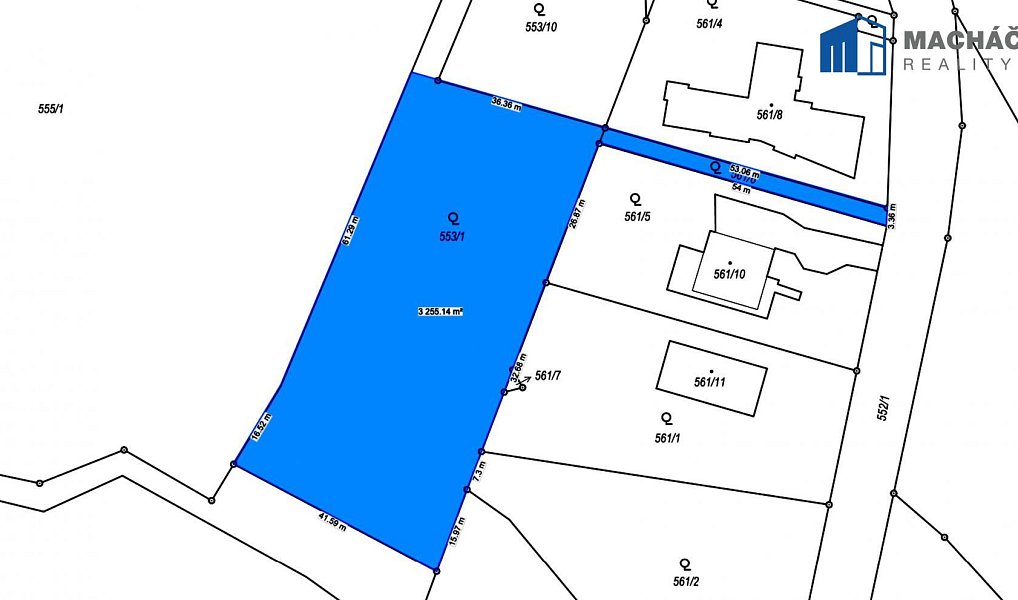 Prodej stavebního pozemku 3 240 m², Bystřany – náhled fotky 40