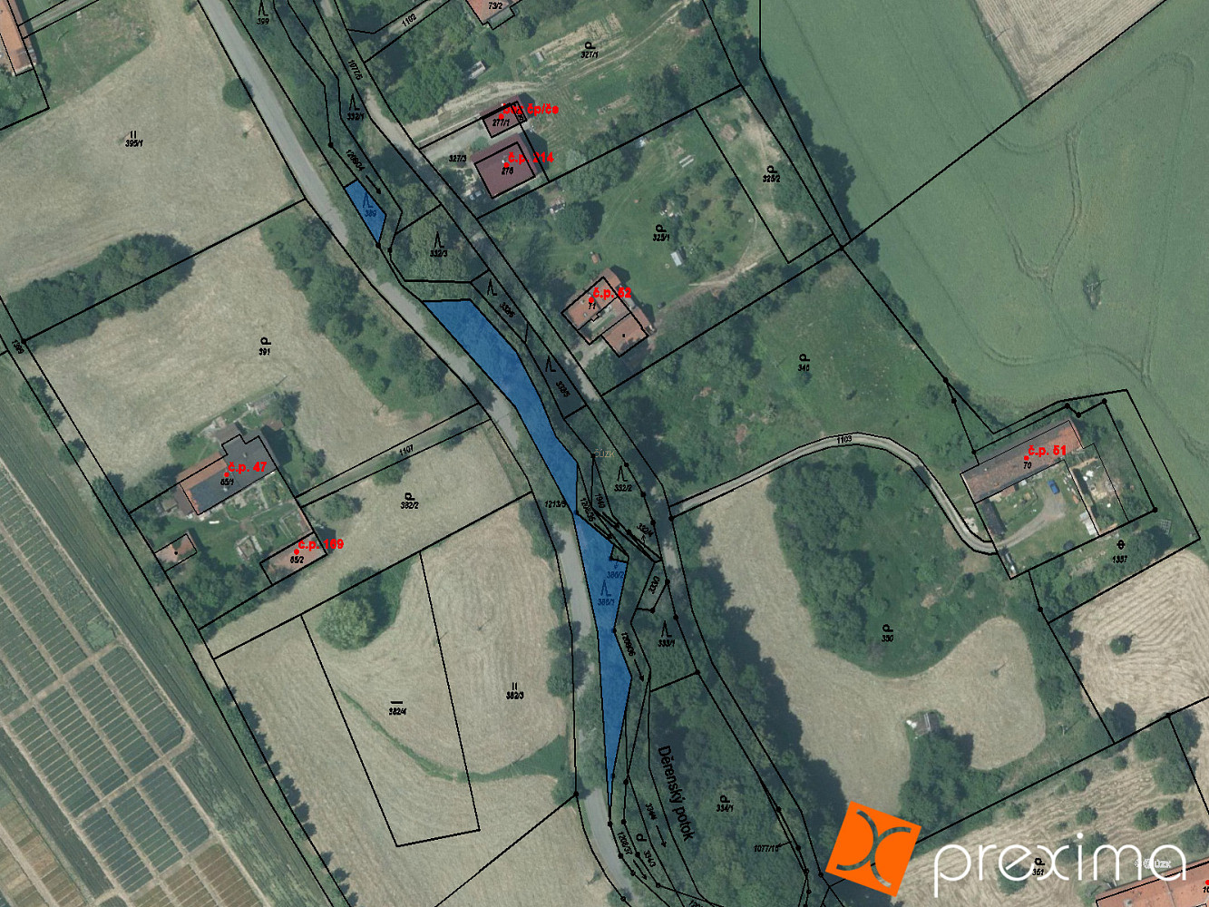 Prodej lesa 1 126 m²