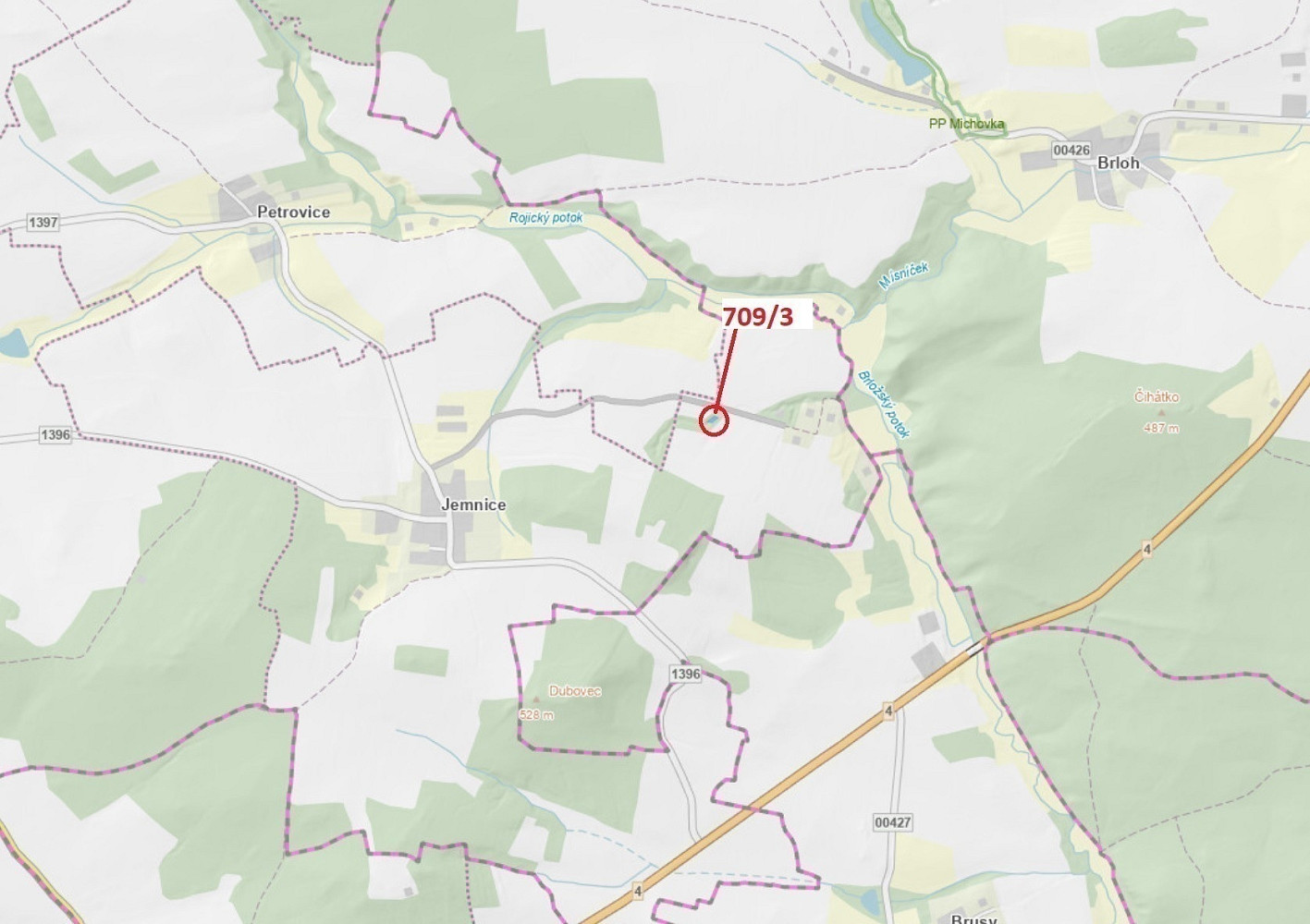 Dražba lesa 301 m²