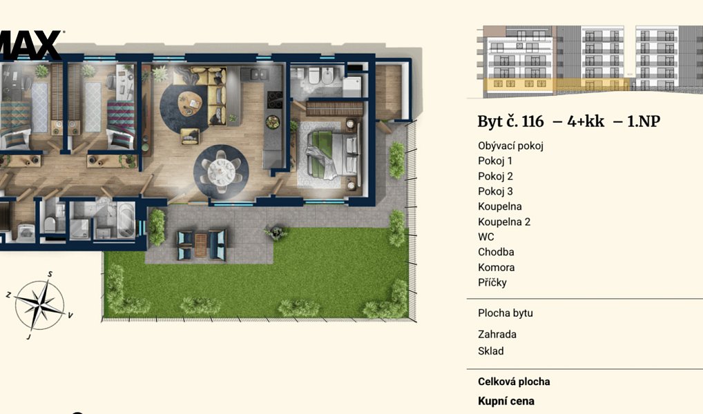 Prodej bytu 4+kk 106 m², Plzeň – náhled fotky 12