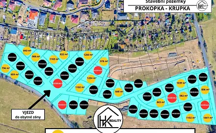 Prodej stavebního pozemku 843 m², Krupka, okres Teplice
