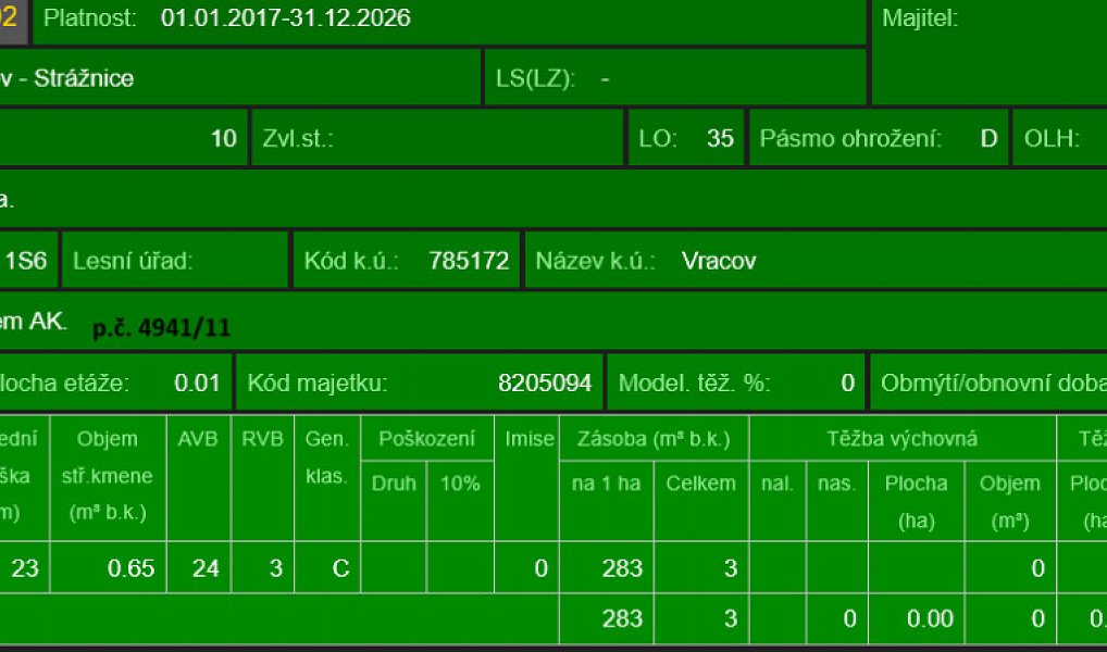 Prodej lesa 3 963 m², Vacenovice – náhled fotky 12