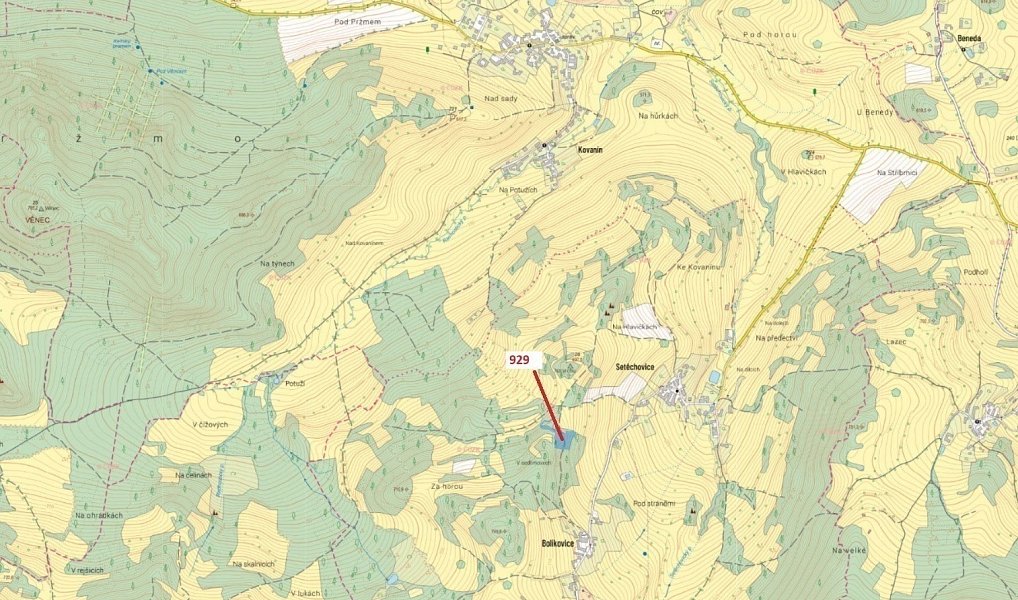 Dražba lesa, 5736 m², Prachatice, Zálezly