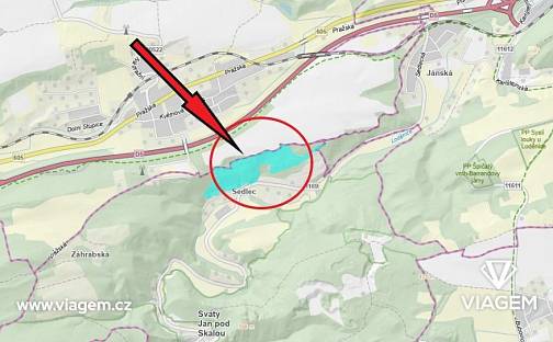 Prodej lesa 99 566 m², Svatý Jan pod Skalou, okres Beroun