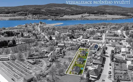 Prodej stavebního pozemku 3 914 m², Jiráskova, Horní Planá, okres Český Krumlov