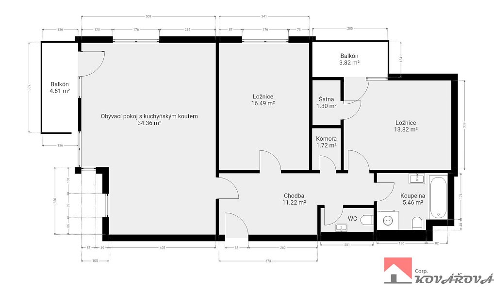 Prodej bytu 3+kk 95 m², Praha – náhled fotky 19
