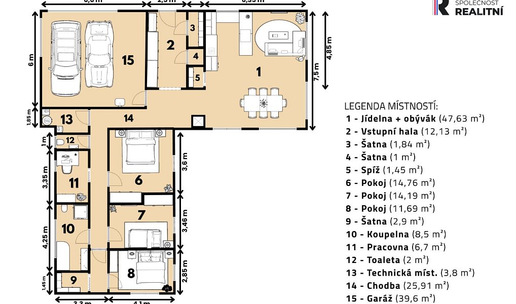 Prodej domu 200 m² s pozemkem 900 m², Veltrusy – náhled fotky 35