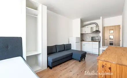 Pronájem bytu 1+kk 25 m², Hnězdenská, Praha 8 - Troja