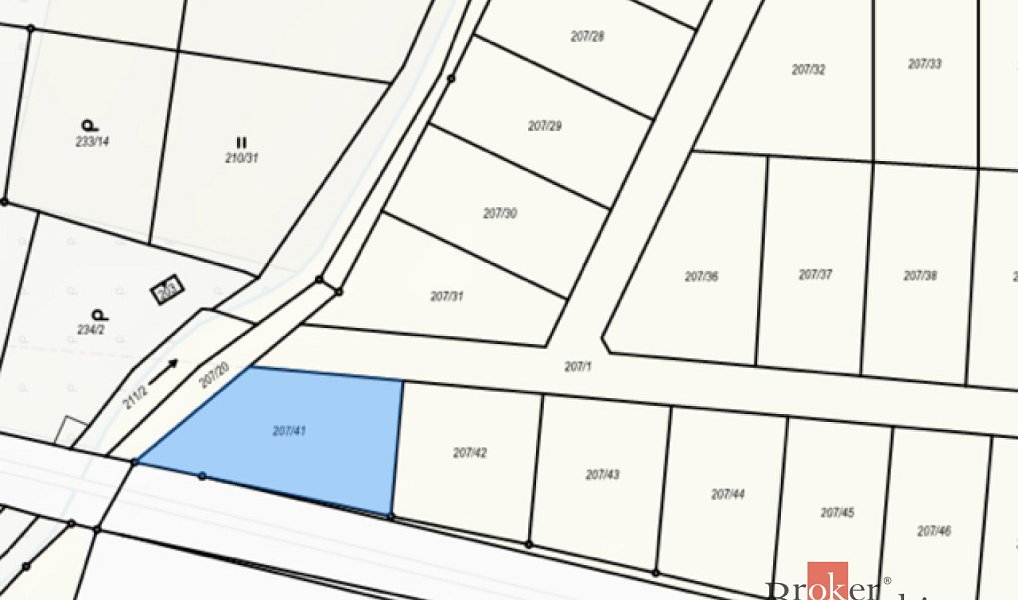 Prodej stavebního pozemku 754 m², Srbice – náhled fotky 2