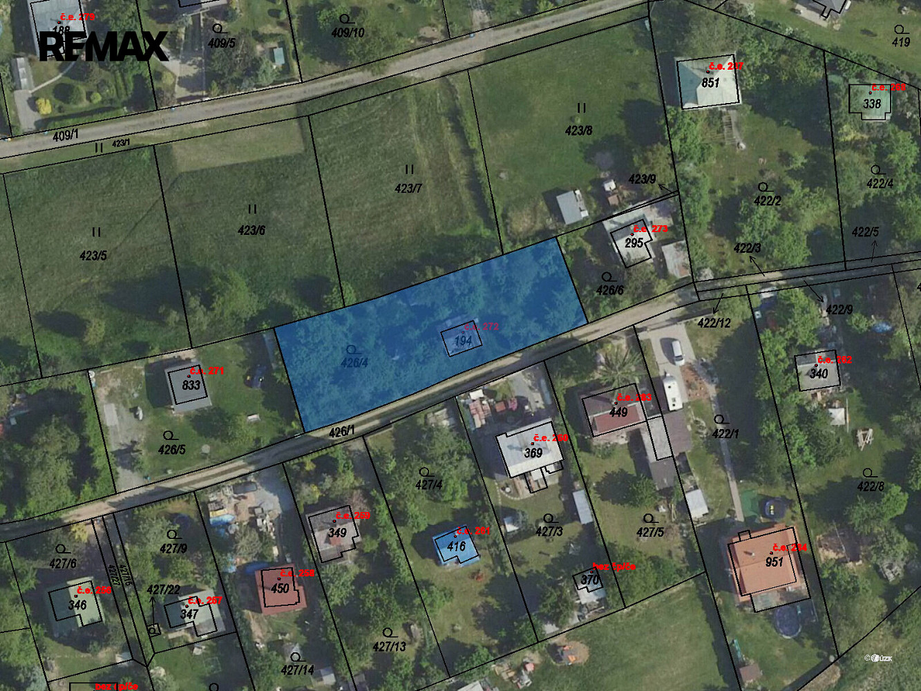 Prodej stavebního pozemku 947 m² – fotografie 3