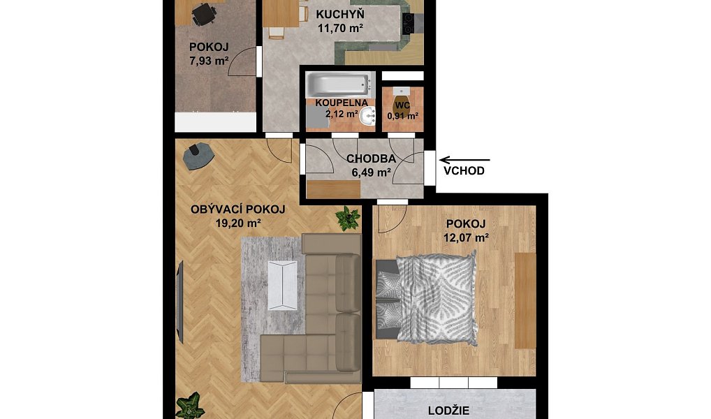 Prodej bytu 3+1 77 m², Kladno – náhled fotky 11