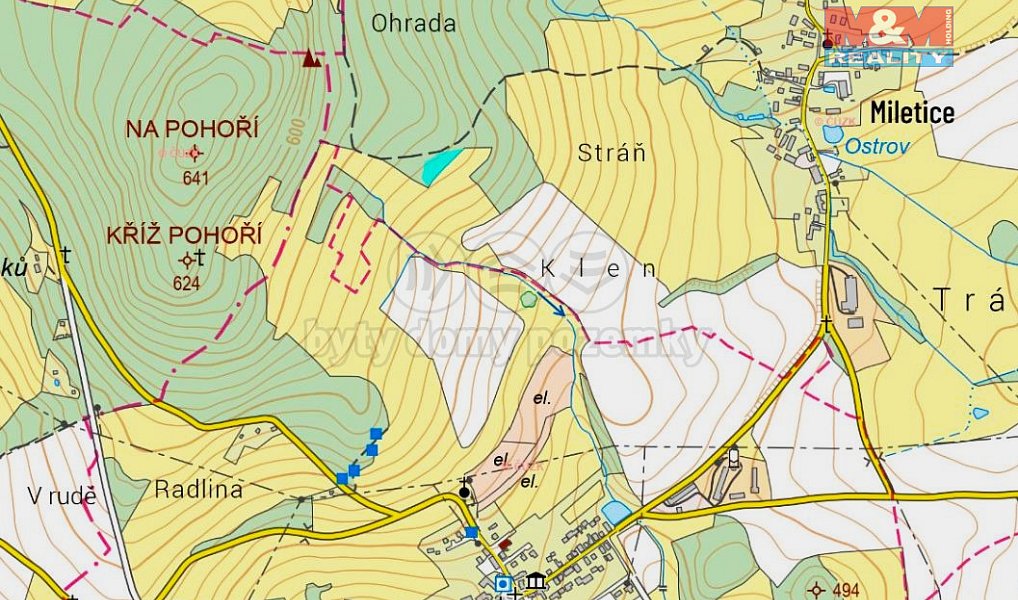 Prodej lesa 1 468 m², Dlažov – náhled fotky 2