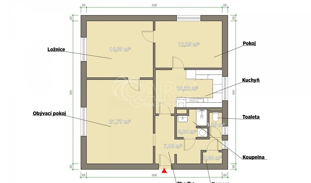 Prodej bytu 3+1 90 m², Vimperk – náhled fotky 13