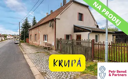 Prodej domu 55 m² s pozemkem 1 024 m², Krupá, okres Rakovník