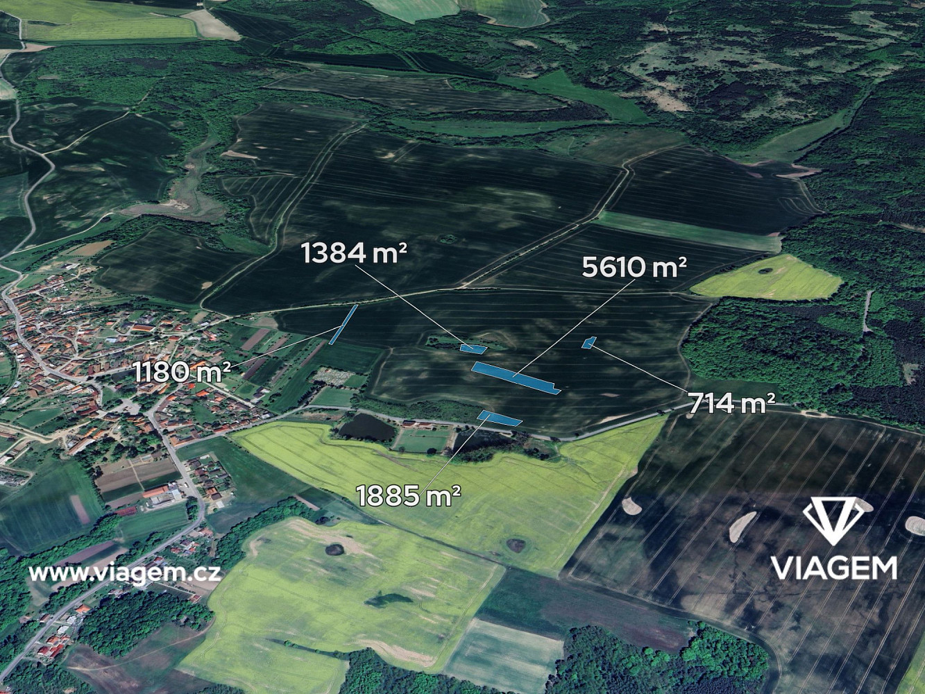 Prodej pole 1 197 m²