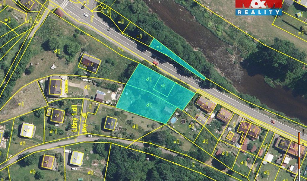 Prodej stavebního pozemku 1 977 m², Líšný – náhled fotky 3