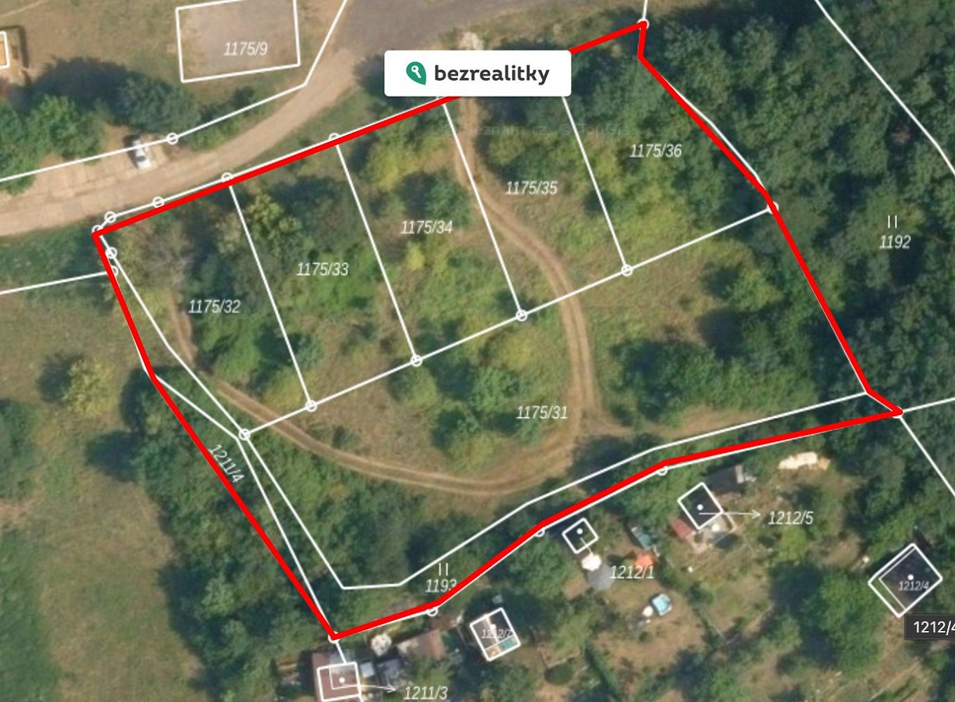 Prodej stavebního pozemku 860 m²