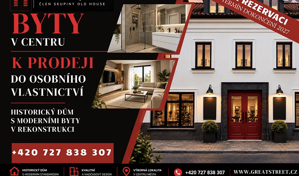 Prodej bytu 2+kk, 61 m², Prostějov