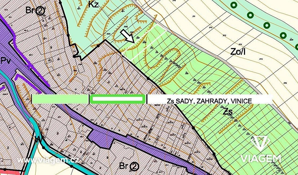 Prodej zahrady 785 m², Mouřínov – náhled fotky 4