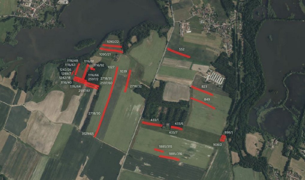 Prodej pozemku, 10604 m², Jindřichův Hradec, Lomnice nad Lužnicí