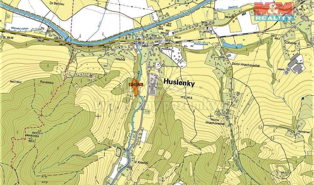 Prodej lesa 5 225 m², Huslenky – náhled fotky 2
