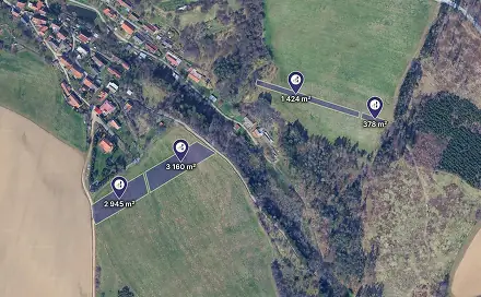 Prodej pole 1 581 m², Kulířov, okres Blansko