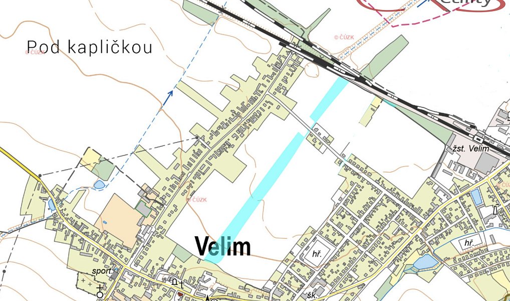 Prodej stavebního pozemku 49 984 m², Velim – náhled fotky 4
