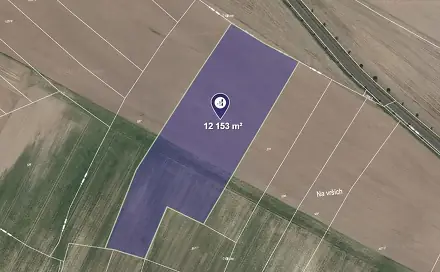 Prodej pole 4 652 m², Hlavečník, okres Pardubice
