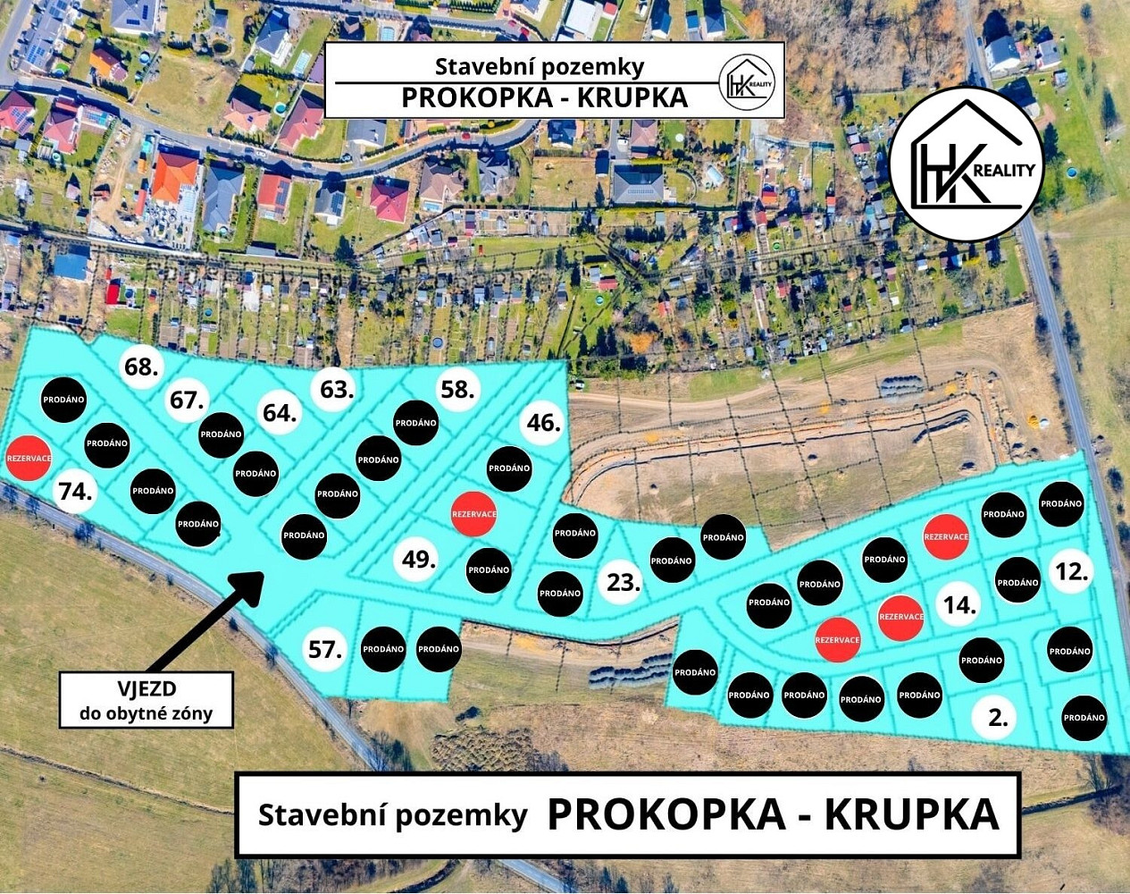 Prodej stavebního pozemku 843 m²