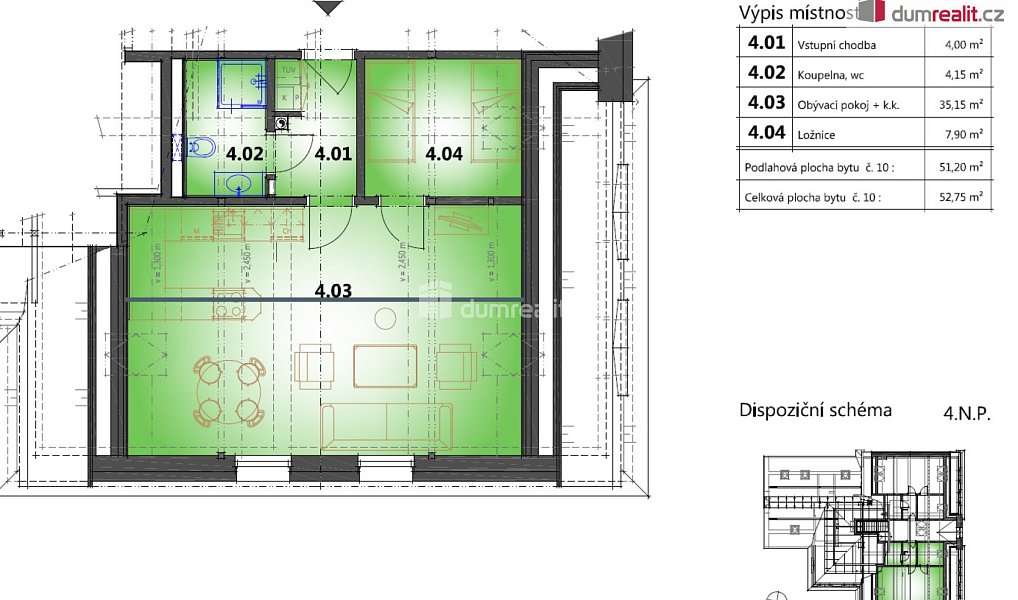 Prodej bytu 2+kk 51 m², Horní Blatná – náhled fotky 7
