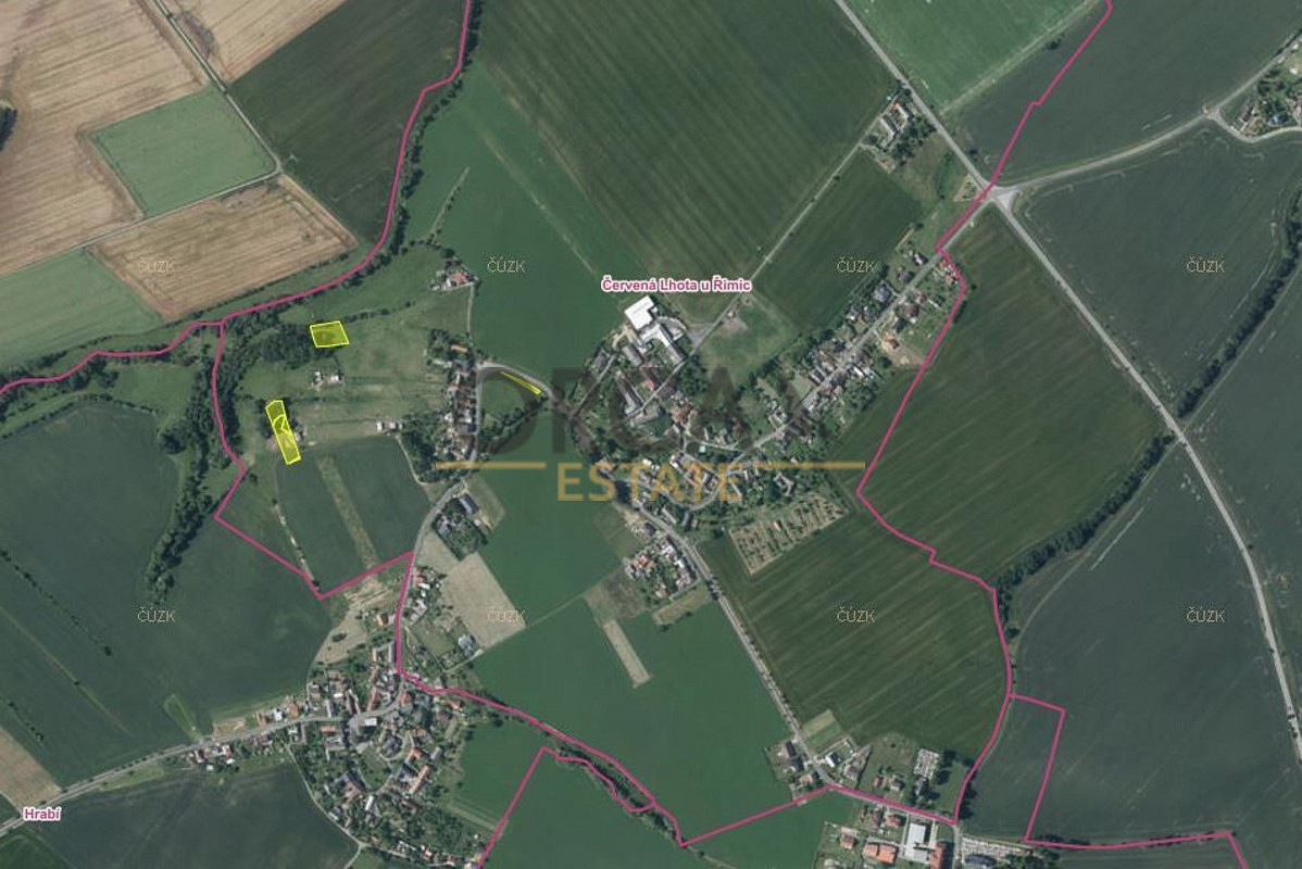 Prodej pozemků o výměře 3687 m² v k. ú. Červená Lhota u Řimic (okres Olomouc) – pohled 5
