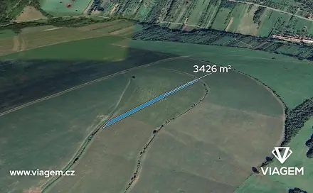 Prodej pole 3 426 m², Strání, okres Uherské Hradiště
