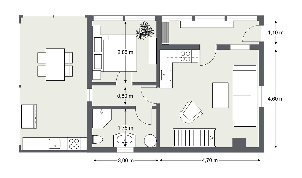 Prodej domu 70 m² s pozemkem 374 m², Roztoky – náhled fotky 4