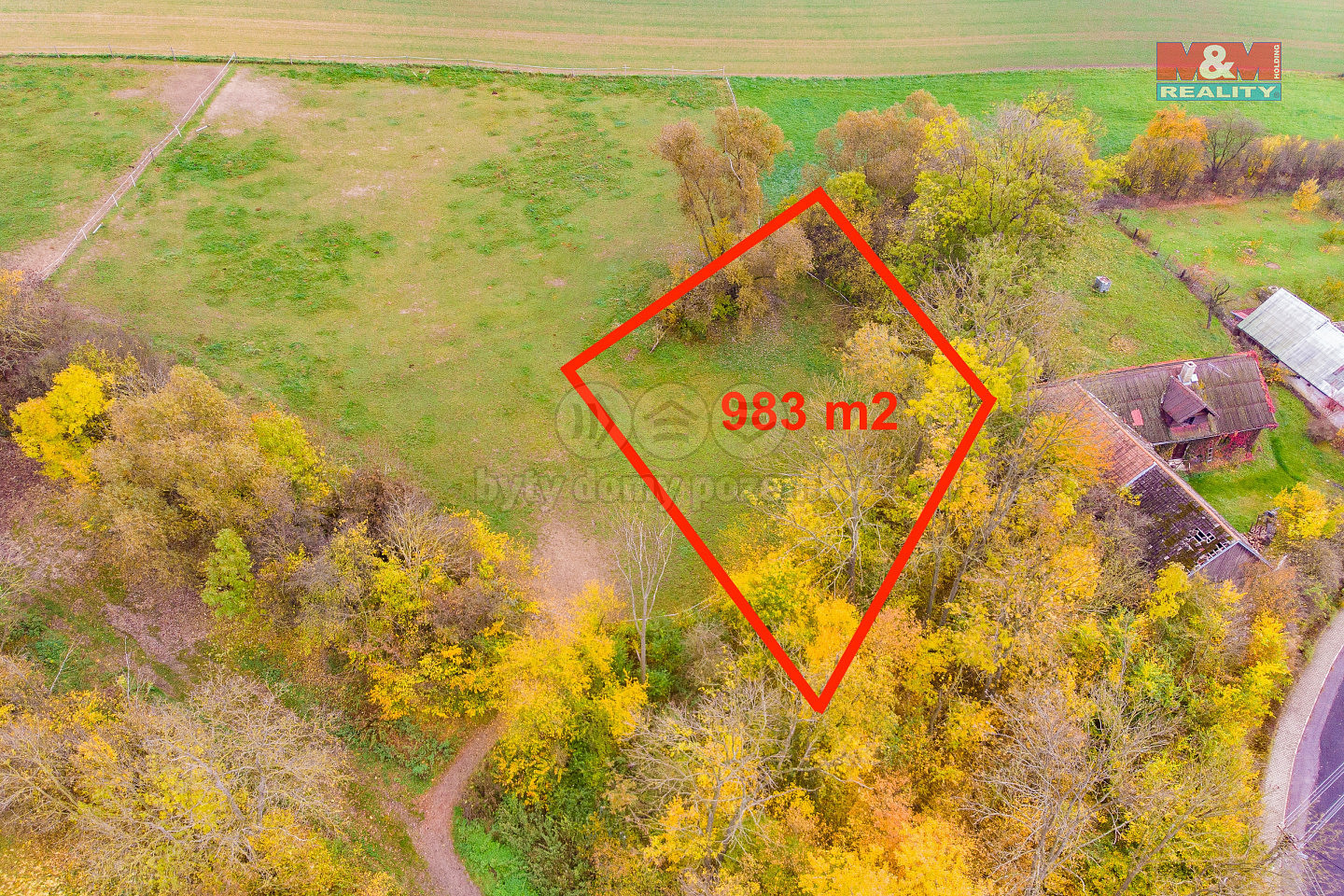 Prodej louky 983 m²