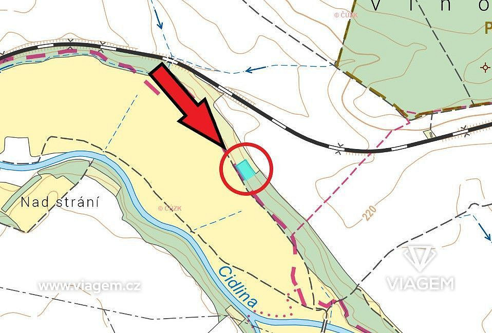 Prodej pole 566 m² – pohled 3