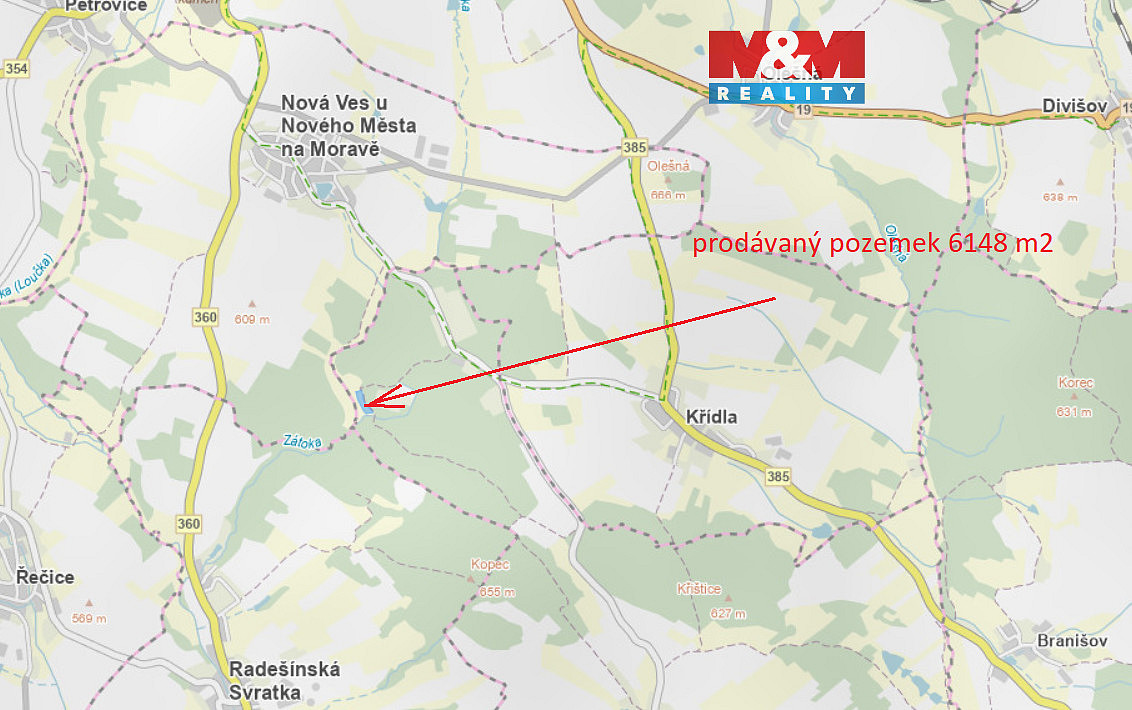 Prodej pole 6 148 m²
