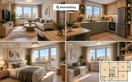 Prodej bytu 3+1 71 m², Počernická, Praha 10 - Malešice